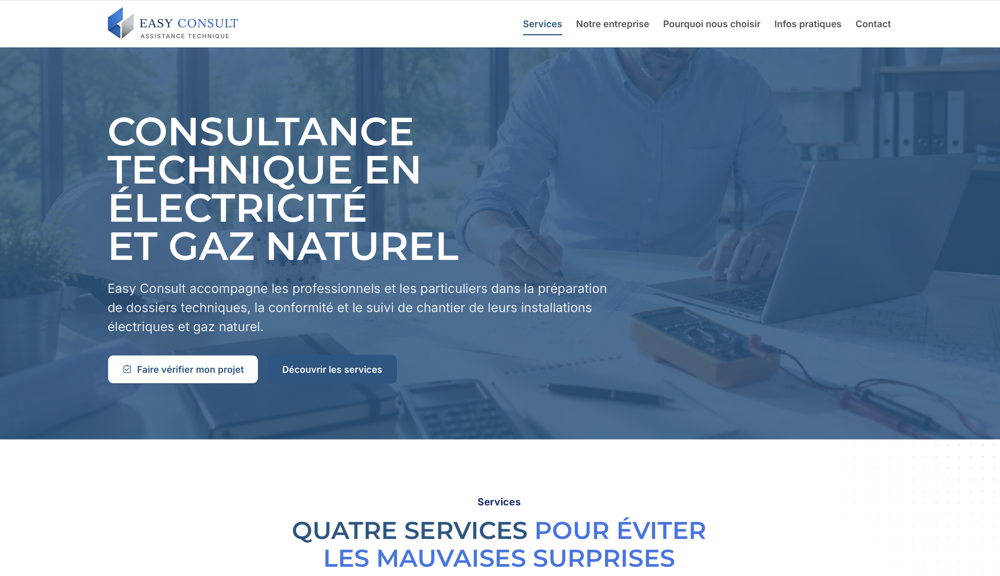 Aperçu du site Easy Consult